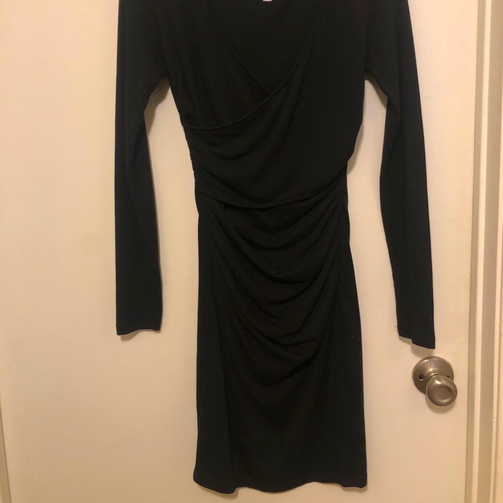 Long sleeve tight fitted mini dress